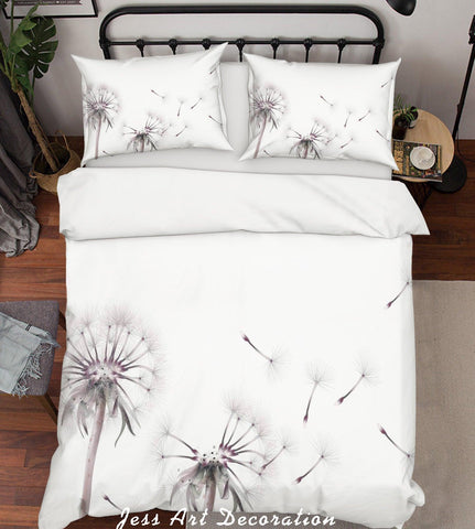 3D Dandelion Quilt Cover Set Bedding Set Pillowcases  60- Jess Art Decoration