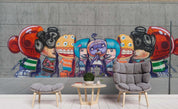 3D Cartoon Graffiti Wall Mural Wallpaper sww  30- Jess Art Decoration