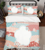 3D Traditional Colorful Floral Pattern Quilt Cover Set Bedding Set Duvet Cover Pillowcases LXL- Jess Art Decoration