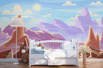 3D Abstract Mountain Landscape Wall Mural Wallpaper 18- Jess Art Decoration