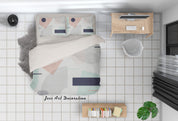 3D Abstract Color Geometry Quilt Cover Set Bedding Set Duvet Cover Pillowcases 84- Jess Art Decoration