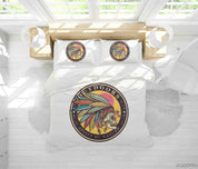 3D Native American Indian Skull Tattoo Quilt Cover Set Bedding Set Duvet Cover Pillowcases WJ 9203- Jess Art Decoration