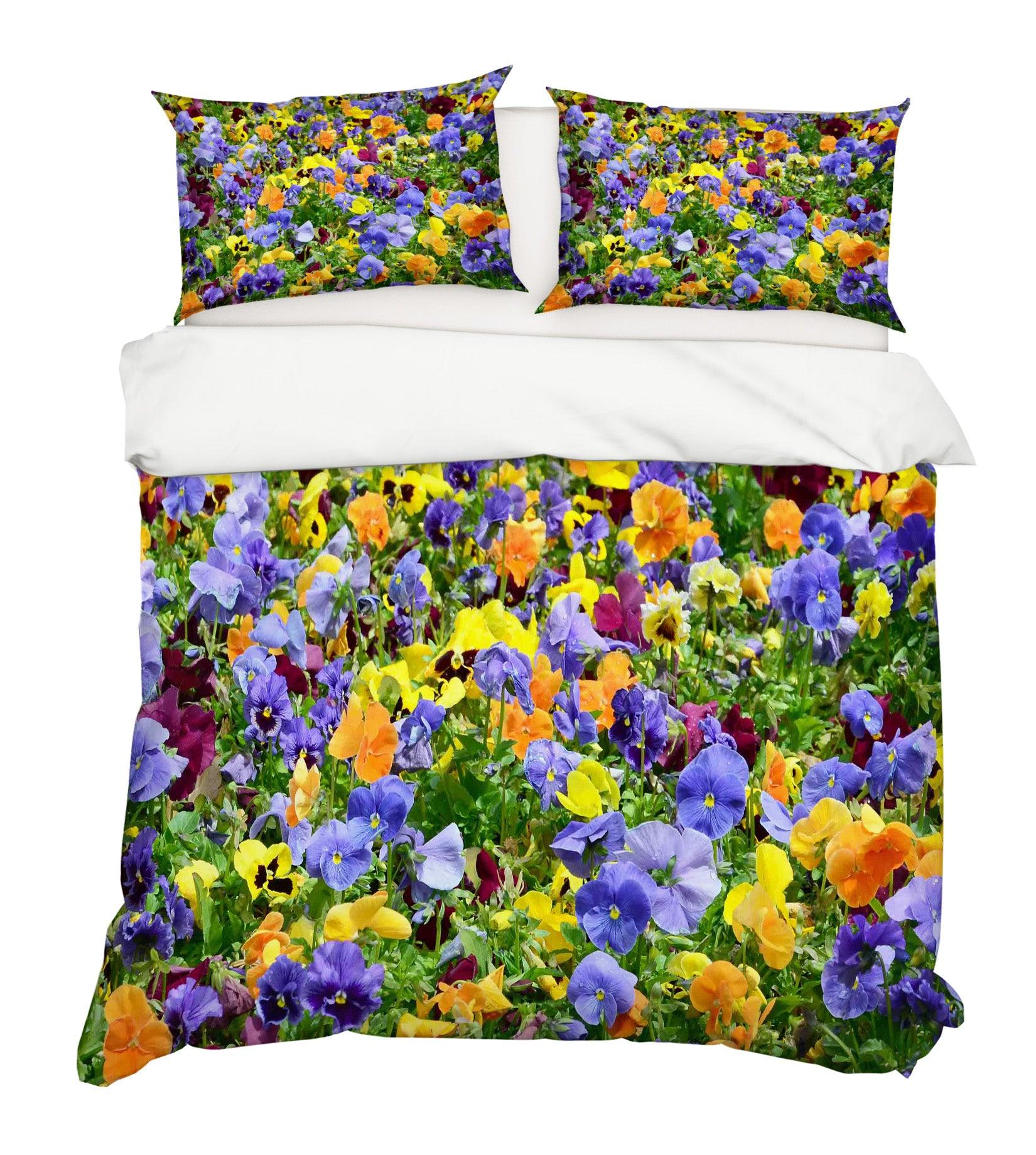 3D Wild Floral Quilt Cover Set Bedding Set Pillowcases 57- Jess Art Decoration