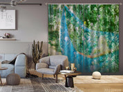 3D Plant Leaf Hammock Woman Curtains and Drapes GD 3962- Jess Art Decoration