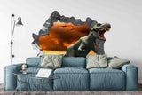 3D Dinosaur Jurassic Damage Wall Mural Wallpaper 107- Jess Art Decoration