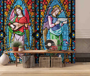 3D Myth Colorful Floral Glass Window Wall Mural Wallpaper LXL- Jess Art Decoration
