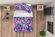 3D Abstract Color Floral Quilt Cover Set Bedding Set Duvet Cover Pillowcases 160- Jess Art Decoration