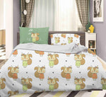 3D Cartoon Squirrel Quilt Cover Set Bedding Set Pillowcases 87- Jess Art Decoration