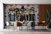 3D Cartoon Animal Dog Wall Mural Wallpaper LQH 1- Jess Art Decoration