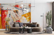 3D Abstract Oil Painting Brushstroke  Color Wall Mural Wallpaper SWW704- Jess Art Decoration