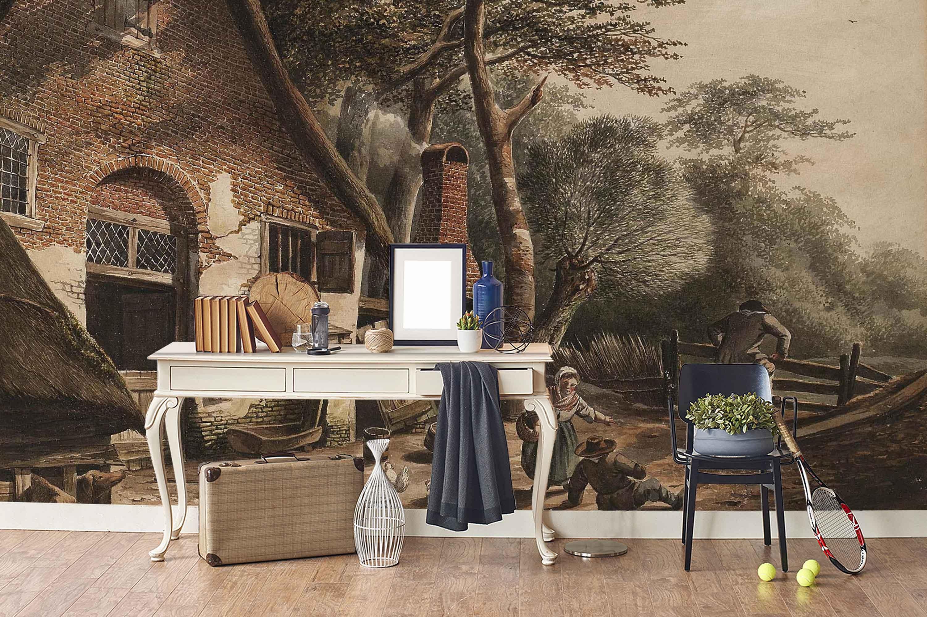 3D European Retro Oil Painting Wall Mural Wallpaper 7- Jess Art Decoration