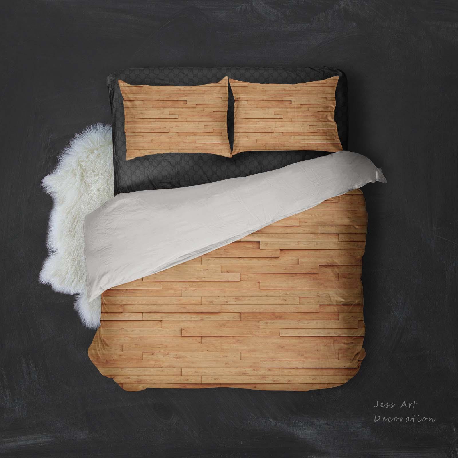 3D Wood Board Quilt Cover Set Bedding Set Pillowcases 143- Jess Art Decoration