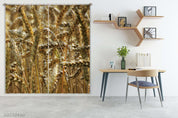 3D Golden Wheat Sunshine Background Curtains and Drapes GD 3948- Jess Art Decoration