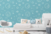 3D Hand Drawn Space Planet Stars Wall Mural Wallpaper LQH 416- Jess Art Decoration