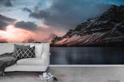 3D  Mountain Rivers Sunset Glow Wall Mural Wallpaper SWW4076- Jess Art Decoration