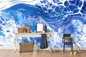 3D Watercolor Blue Sea Waves Wall Mural Wallpaper 36- Jess Art Decoration