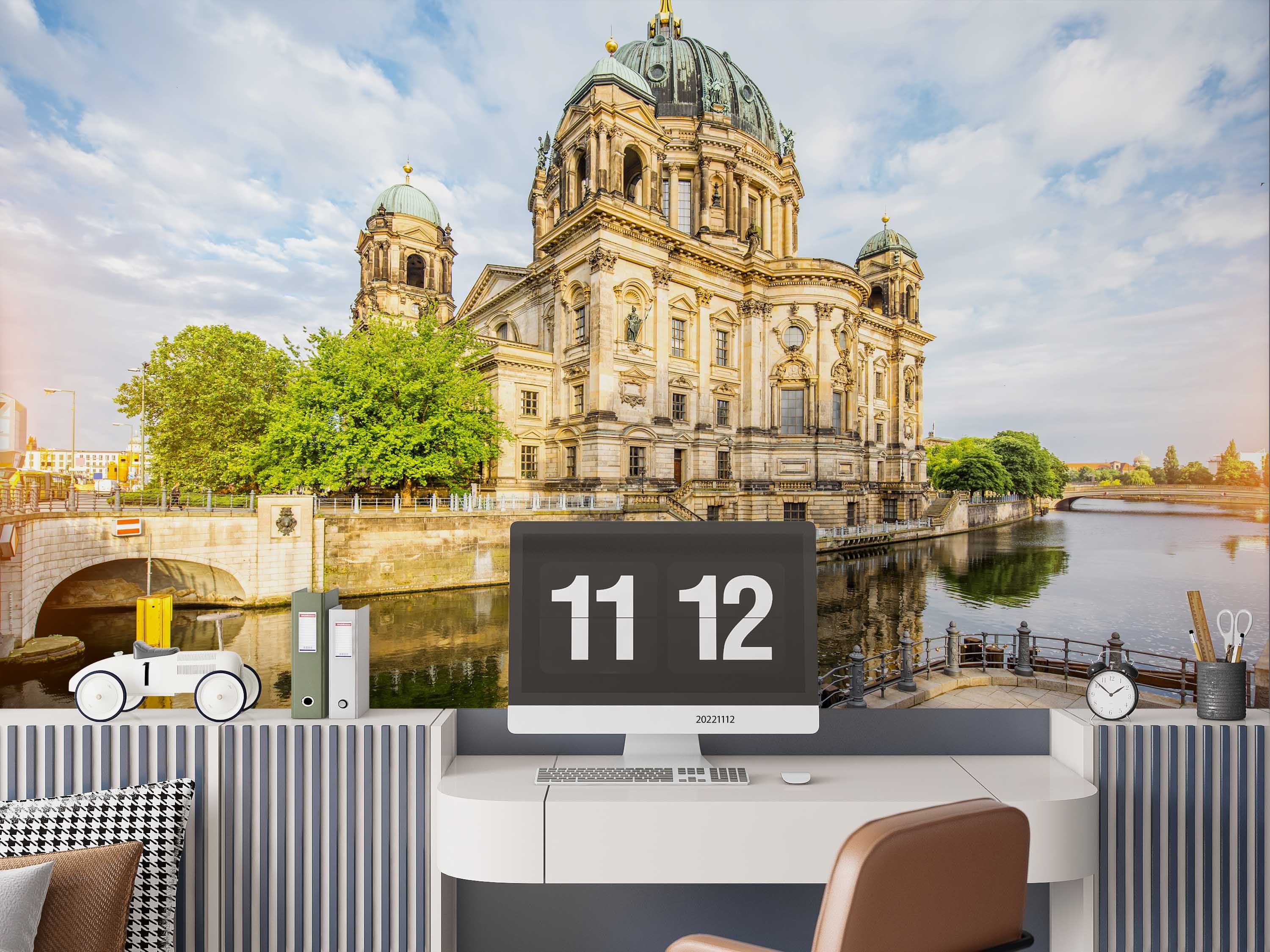 3D Famous Cathedral Museum Berlin Wall Mural Wallpaper GD 2143- Jess Art Decoration