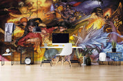 3D Anime Battle Design anime battle character mural wall mural wallpaper for teen room - view 2