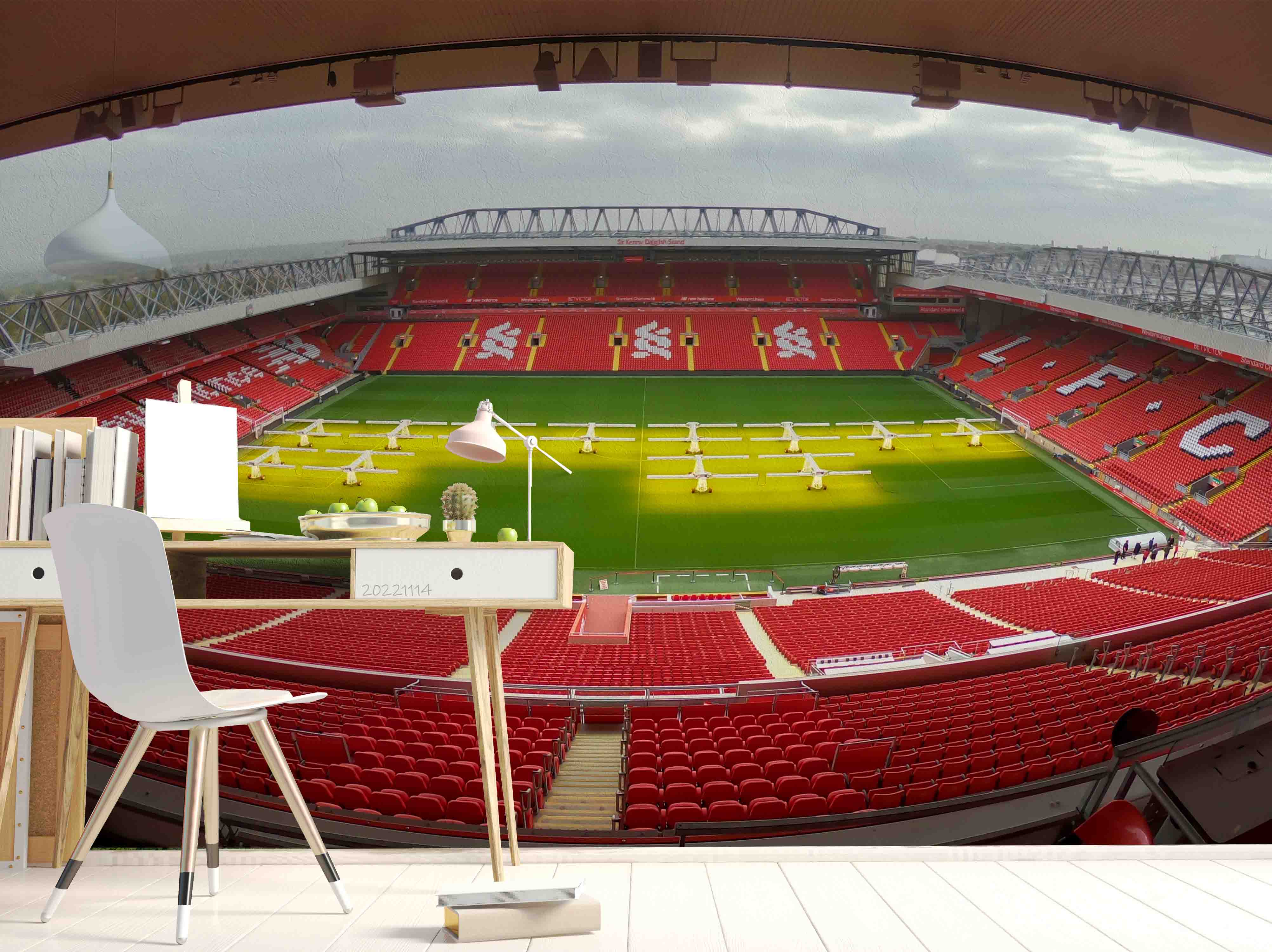 3D UK Anfield stadium Wall Mural Wallpaper GD 190- Jess Art Decoration