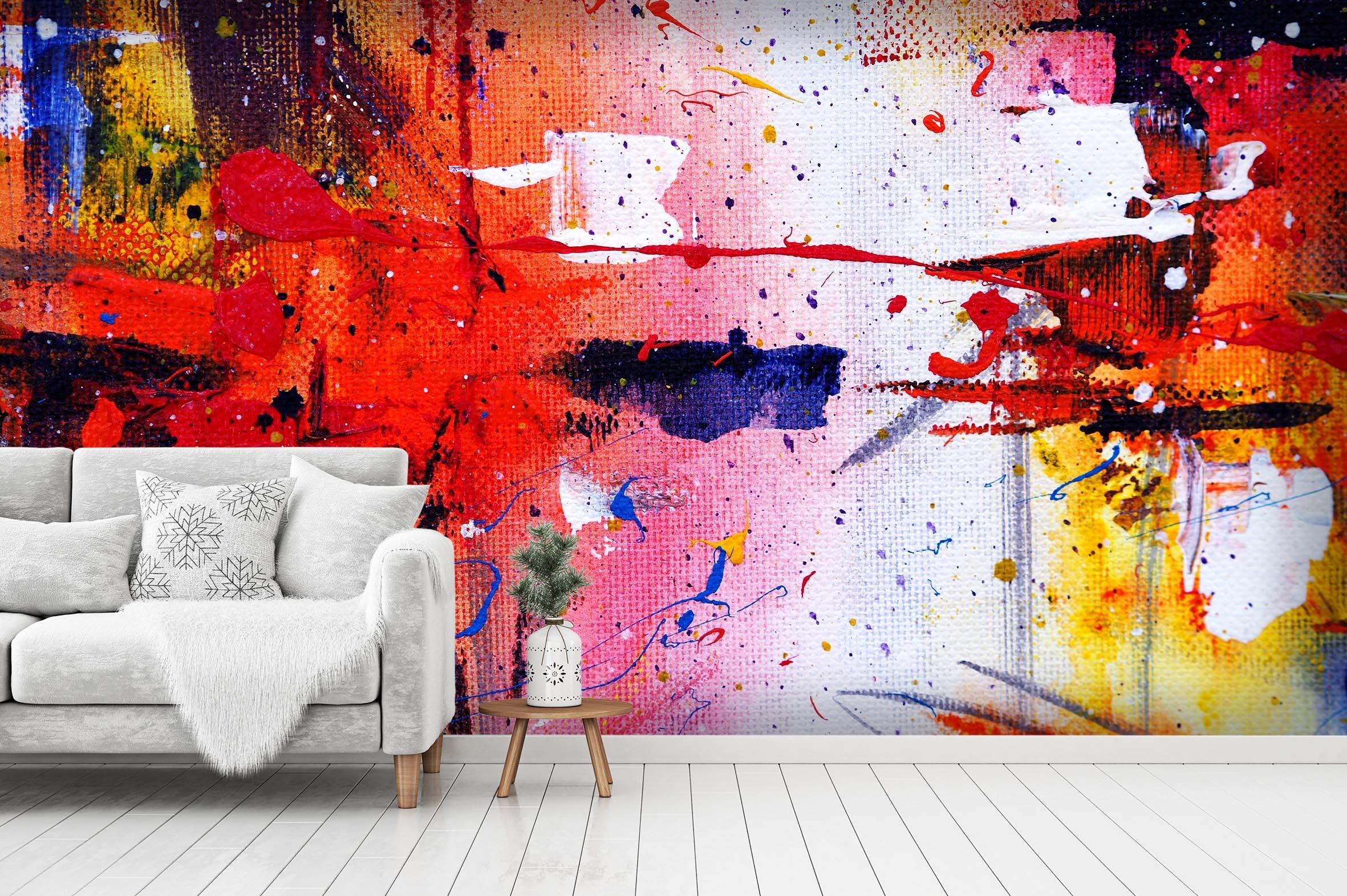 3D Abstract Colorful Graffiti Wall Mural Wallpaper 19- Jess Art Decoration