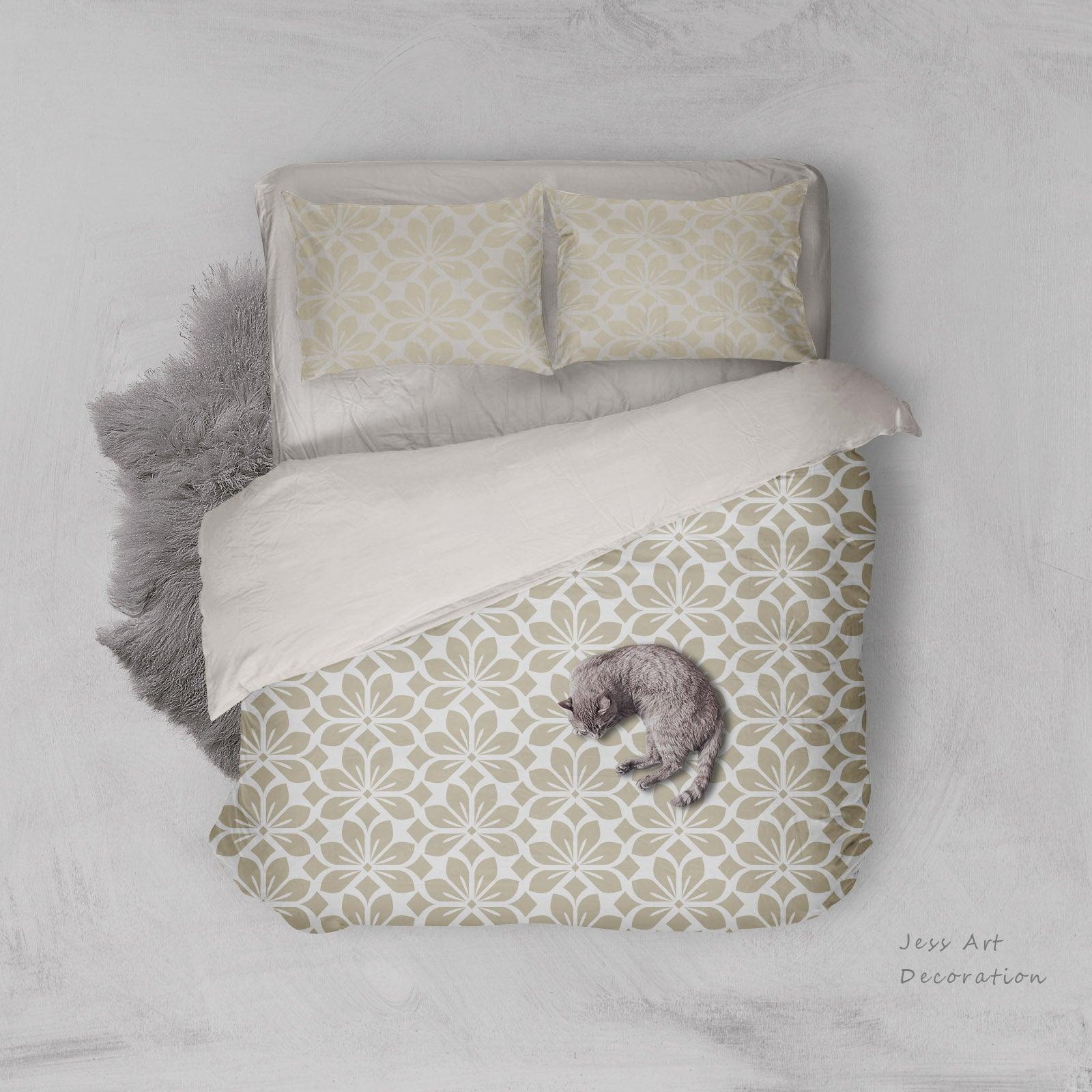 3D Colorful Geometry Flower Pattern Quilt Cover Set Bedding Set Pillowcases  84- Jess Art Decoration