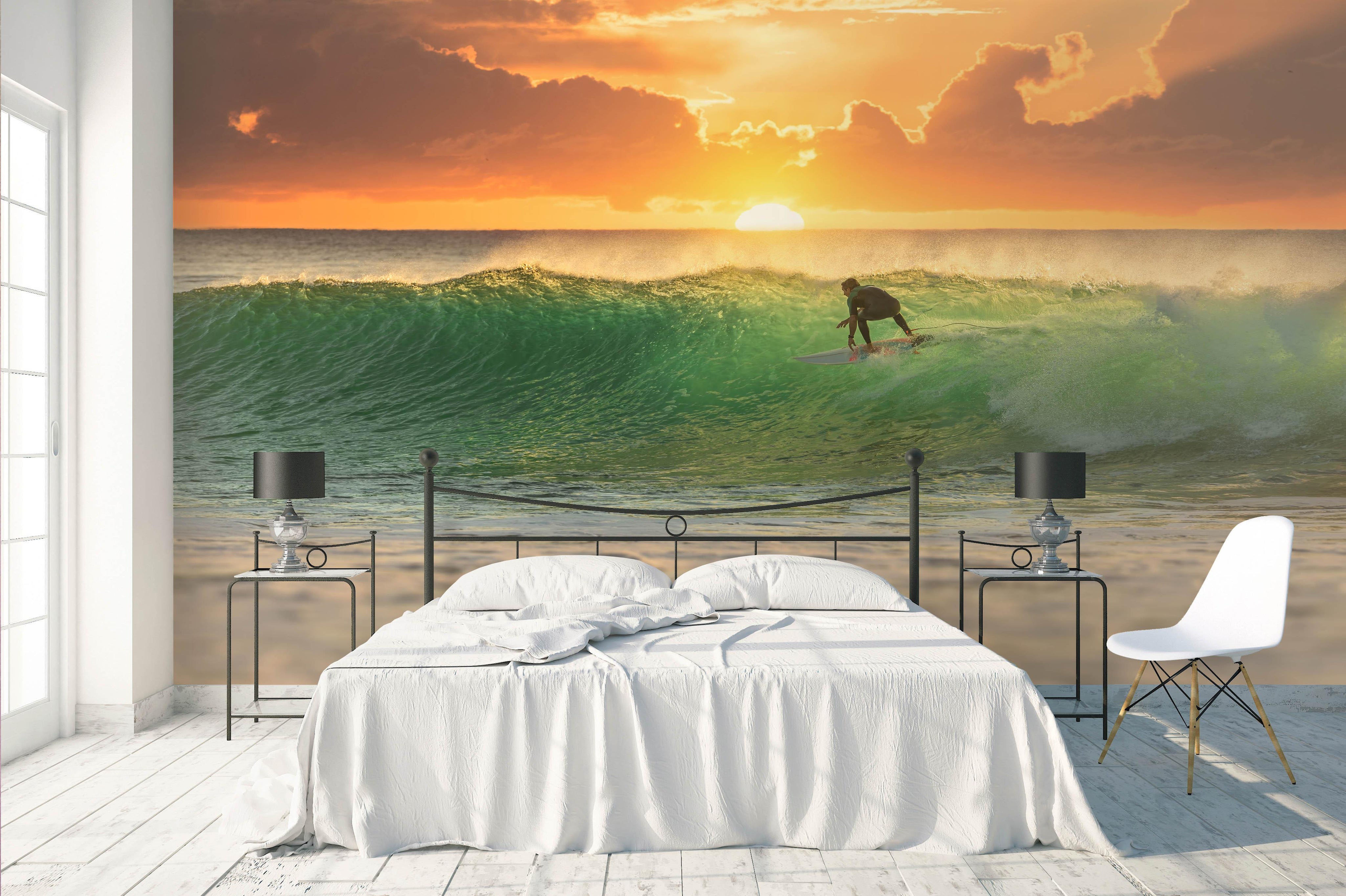 3D Sunset Sea Scenery Wall Mural Wallpaper 151- Jess Art Decoration