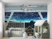 3D Space Capsule Earth Meteorite Wall Mural Wallpaper GD 4689- Jess Art Decoration