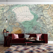 3D Classic World Map Wall Mural Wallpaper ZY D23- Jess Art Decoration