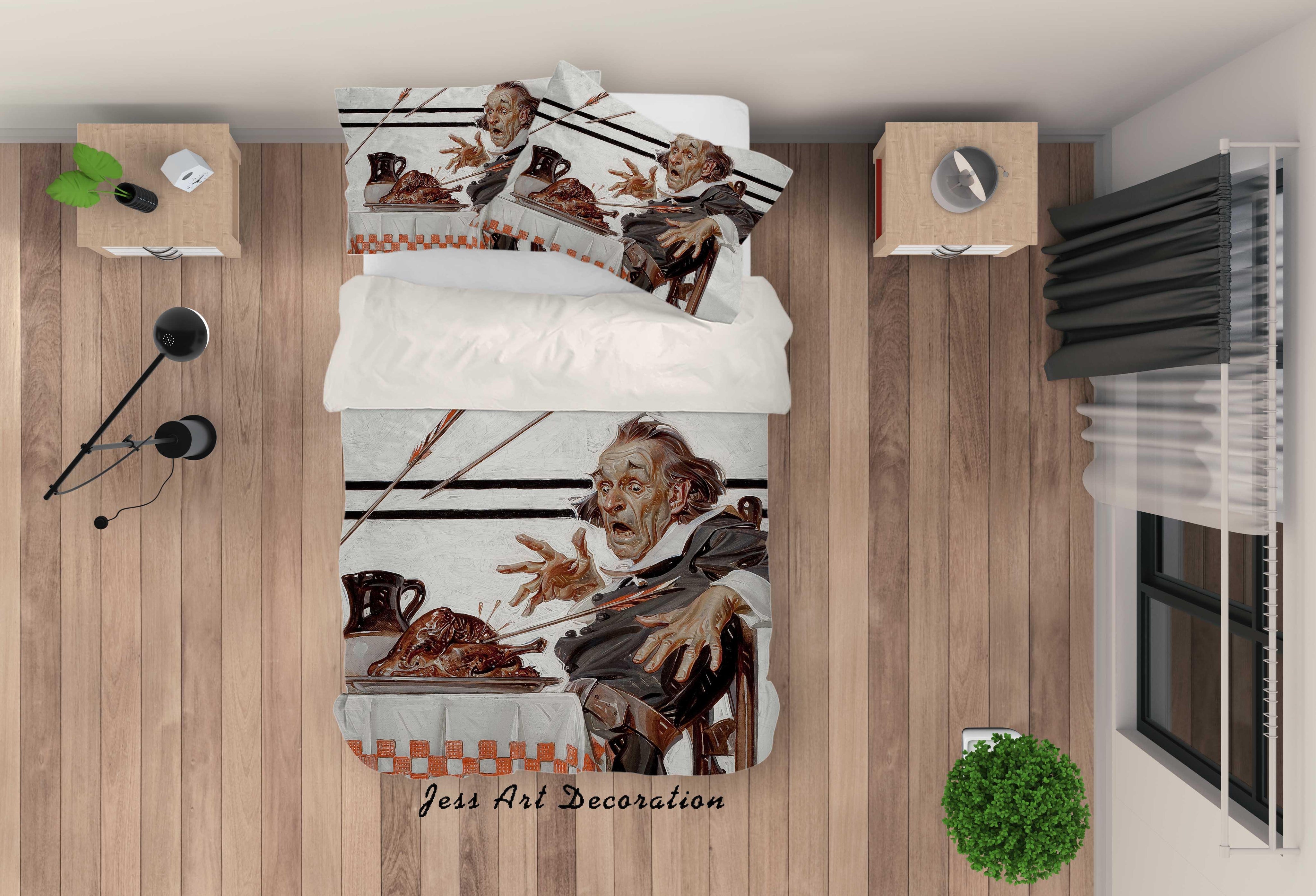 3D Abstract Joseph Christian Painting Quilt Cover Set Bedding Set Pillowcases 68- Jess Art Decoration