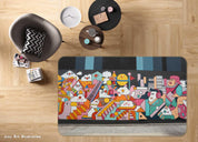 3D Abstract Art Graffiti Non-Slip Rug Mat A447 LQH- Jess Art Decoration