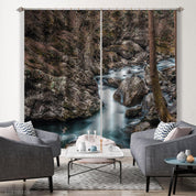 3D Landscape Reef Creek Tree Curtains and Drapes GD 2973- Jess Art Decoration