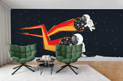 3D Astronaut Planet Universe Wall Mural Wallpaper 25- Jess Art Decoration