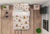 3D Hand drawing Animals Owl Birds Quilt Cover Set Bedding Set Pillowcasesn 59- Jess Art Decoration
