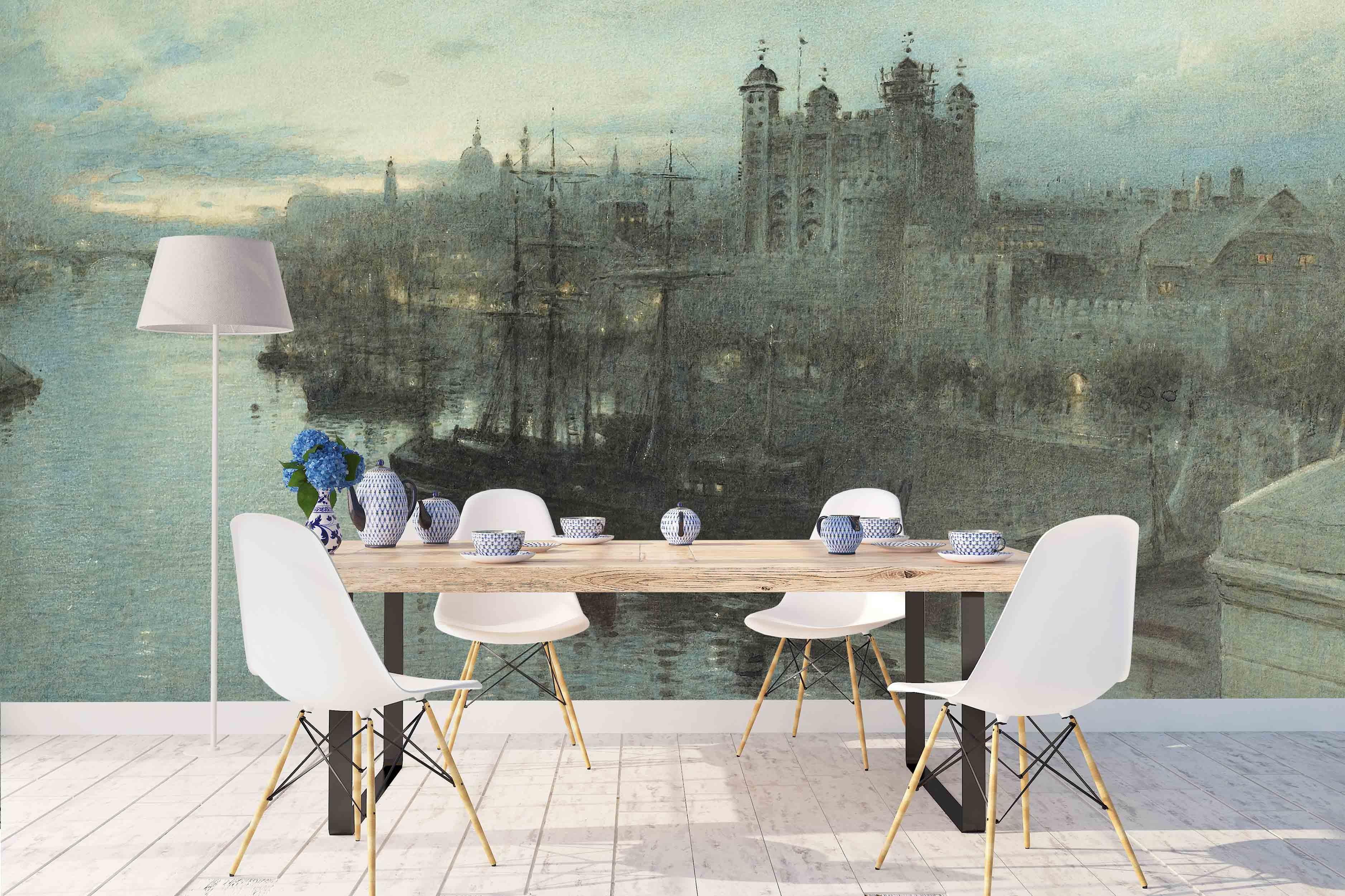 3D Canal Castle Oil Painting Wall Mural Wallpaper 31- Jess Art Decoration