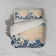 3D Abstract Blue Sea Waves Quilt Cover Set Bedding Set Pillowcases 174- Jess Art Decoration