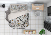 3D Color Floral Leaves Quilt Cover Set Bedding Set Duvet Cover Pillowcases 235- Jess Art Decoration