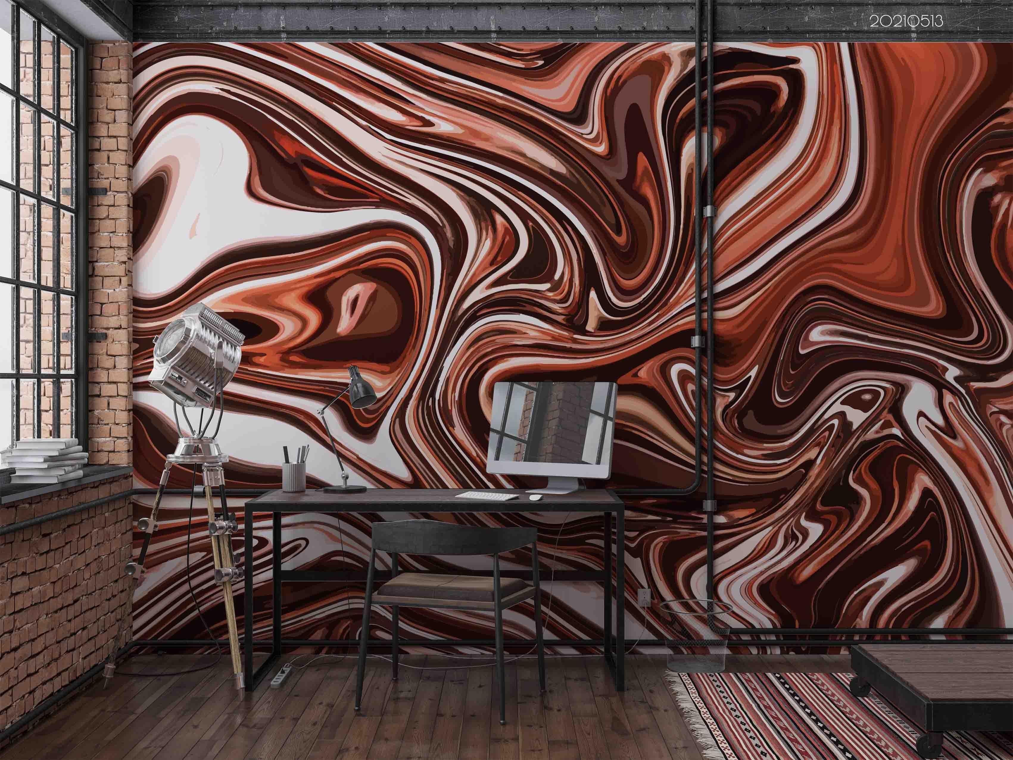 3D Abstract Colored Marble Texture Wall Mural Wallpaper LQH 164- Jess Art Decoration