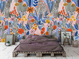 3D Floral Leaves Wall Mural Wallpaper 43- Jess Art Decoration