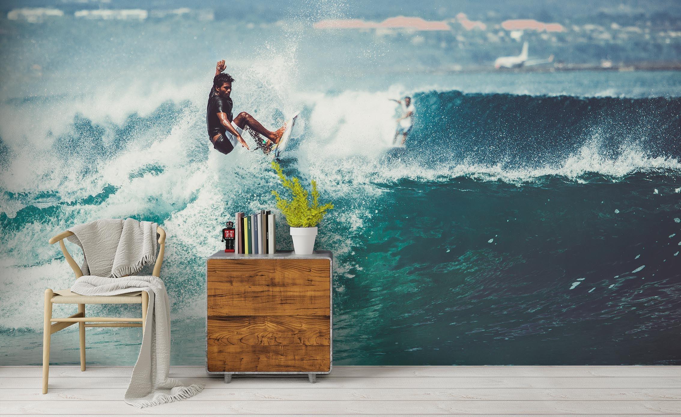 3D Sea Waves Surf Wall Mural Wallpaper 56 LQH- Jess Art Decoration