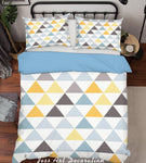 3D Color Triangle Pattern Quilt Cover Set Bedding Set Pillowcases 14- Jess Art Decoration