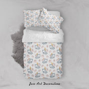 3D Tiger Floral Quilt Cover Set Bedding Set Duvet Cover Pillowcases SF89- Jess Art Decoration
