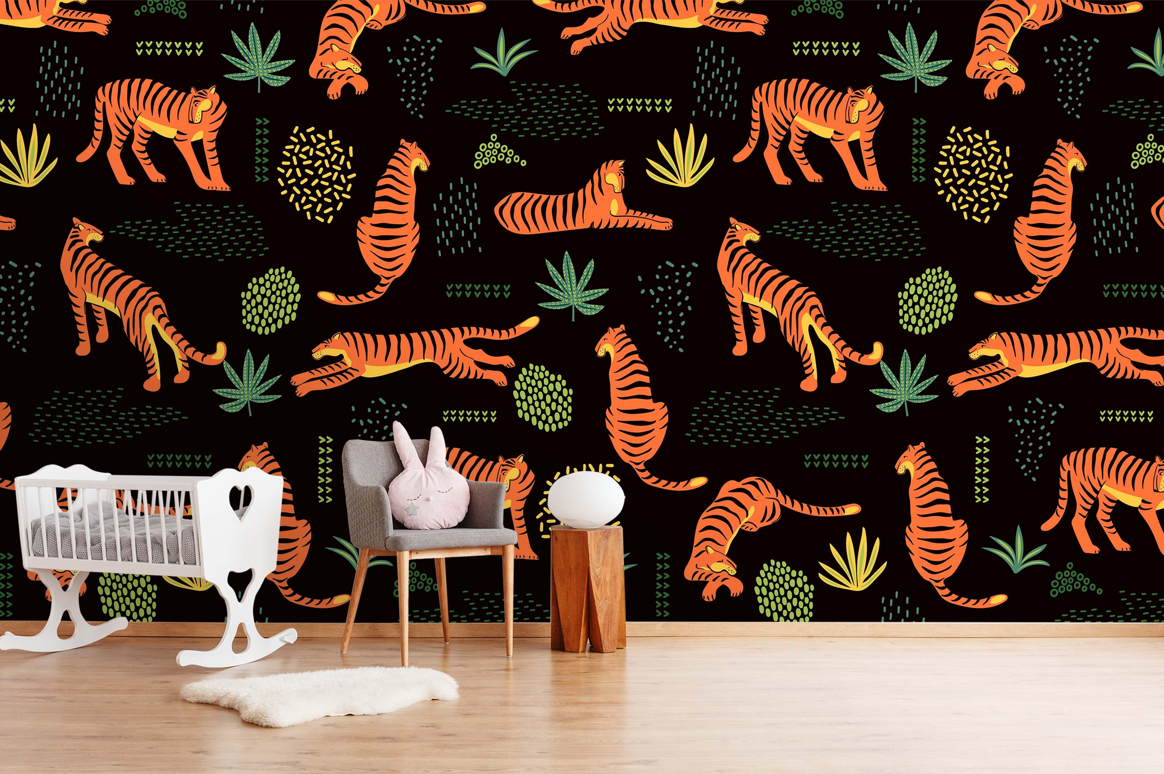 3D Tiger Wall Mural Wallpaper 57- Jess Art Decoration