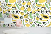 3D Cartoon Colorful Fruity Wall Mural Wallpaper LXL 1000- Jess Art Decoration