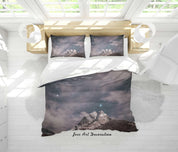 3D Starry Sky Mountain Landscape Quilt Cover Set Bedding Set Duvet Cover Pillowcases 170- Jess Art Decoration
