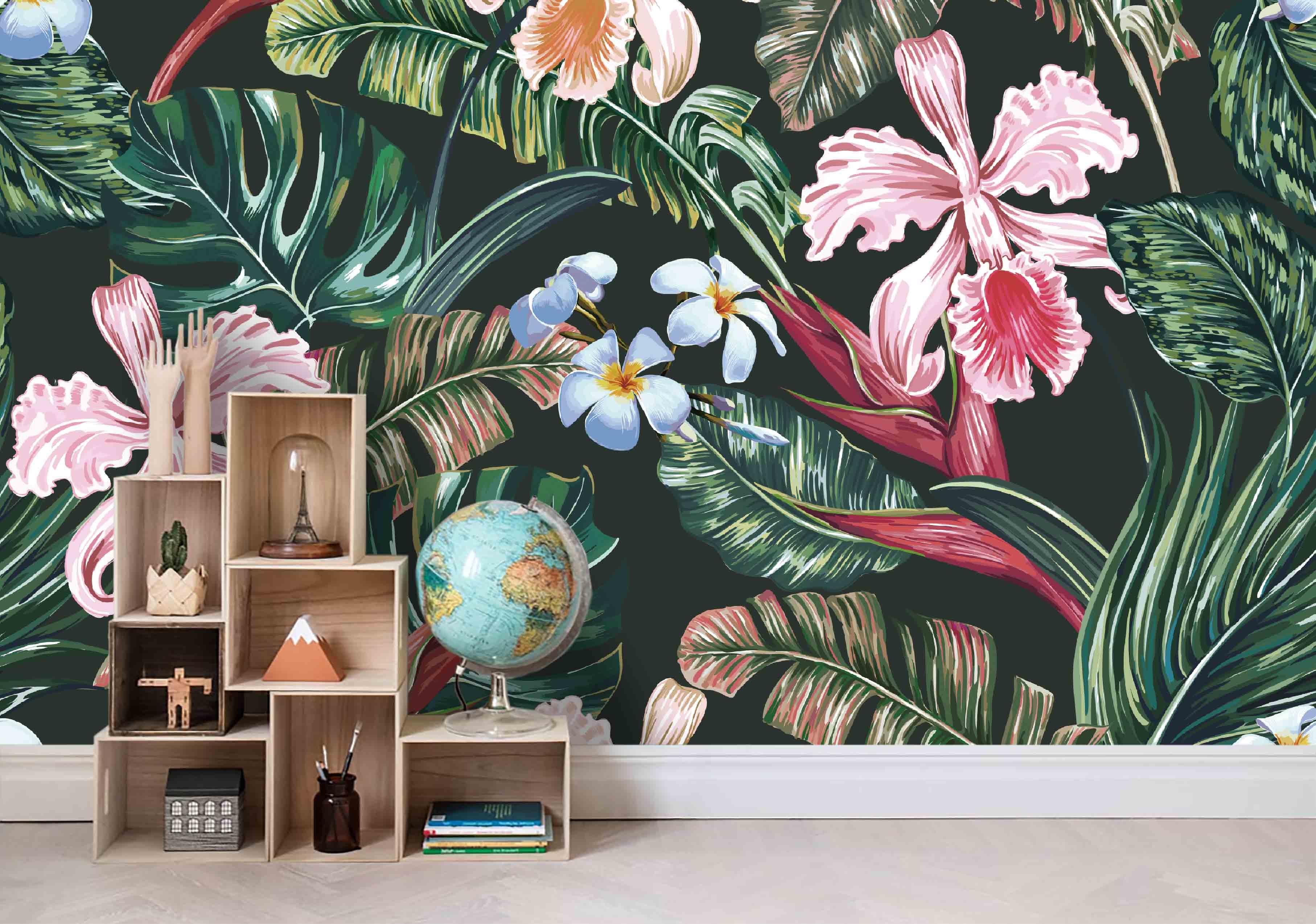 3D Tropical Floral  Wall Mural Wallpaper 29- Jess Art Decoration