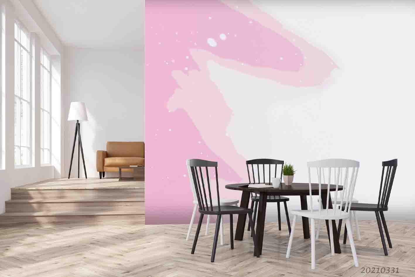 3D Abstract Pink Graffiti Wall Mural Wallpaper LQH 480- Jess Art Decoration
