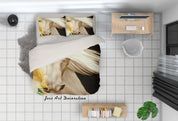 3D Horse Quilt Cover Set Bedding Set Pillowcases 92- Jess Art Decoration