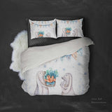 3D Rabbit Carrot Quilt Cover Set Bedding Set Pillowcases 46- Jess Art Decoration
