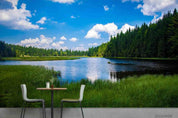 3D Blue Sky Lake Forest Landscape Wall Mural Wallpaper LQH 80- Jess Art Decoration