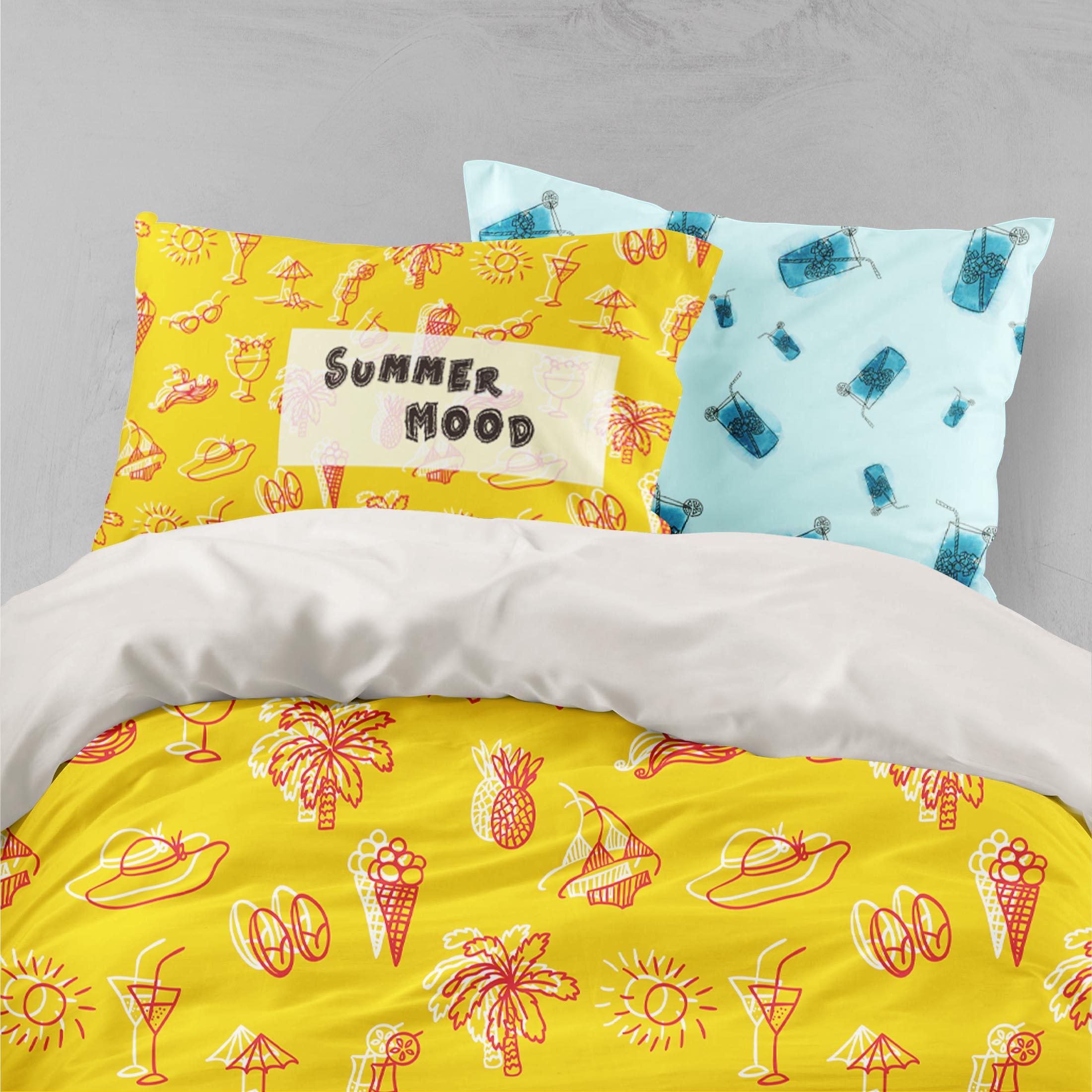 3D Yellow Summer Style Quilt Cover Set Bedding Set Pillowcases 43- Jess Art Decoration